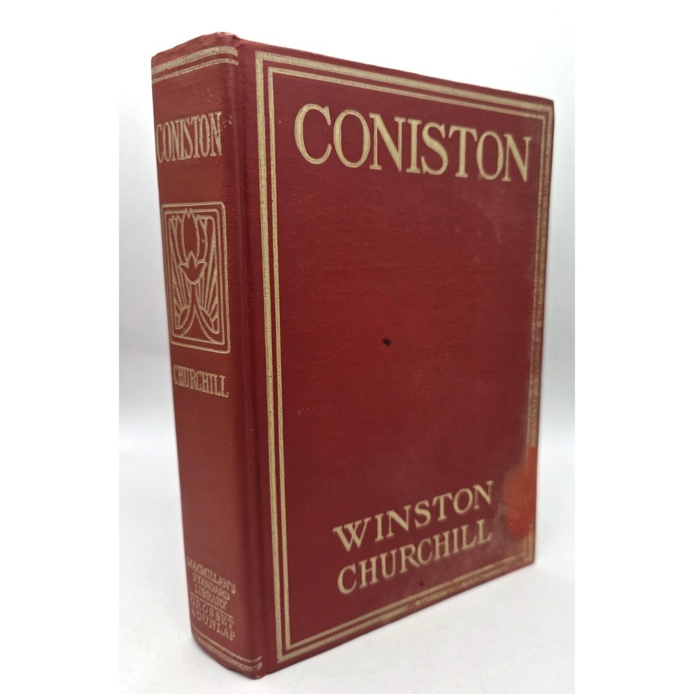 Coniston by Winston Churchill 1912 Hardcover Antique Book Red